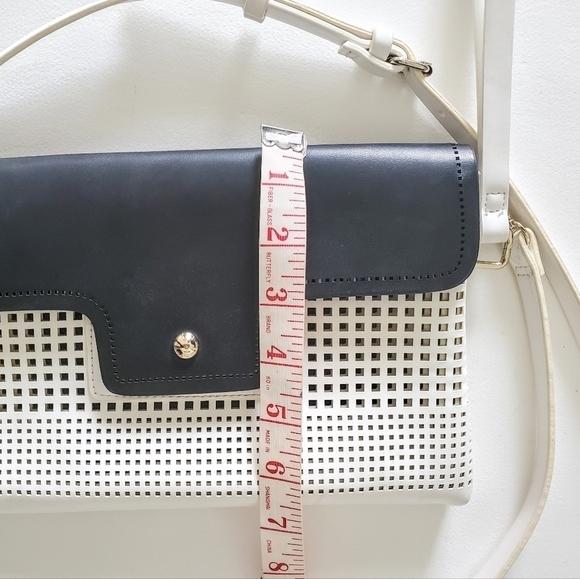 2/$35 Sale Zara Basic Perforated Clutch Purse with Shoulder & Wristlet strap - Picture 8 of 10